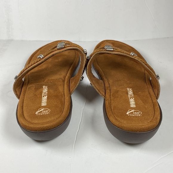 Minnetonka Women's Silverthorne 360 Sandal/Flip Flops Cognac - Picture 4 of 8